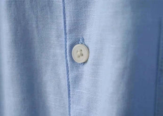 Chemise en coton et lin à manches longues
