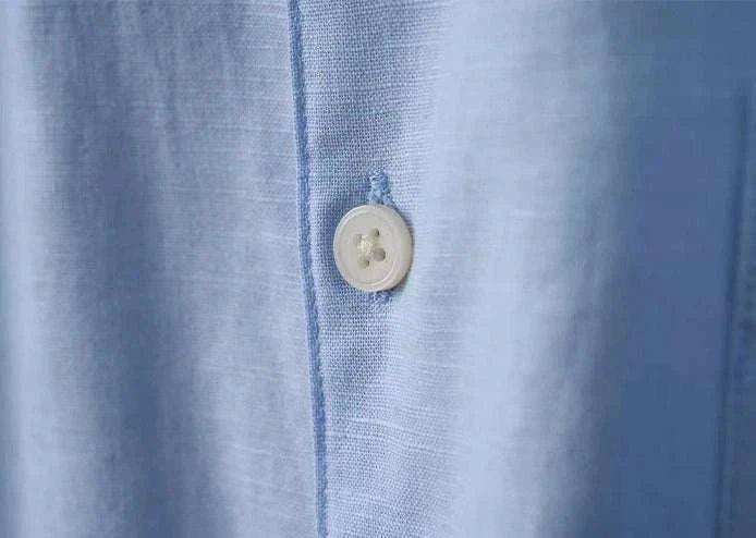 Chemise en coton et lin à manches longues