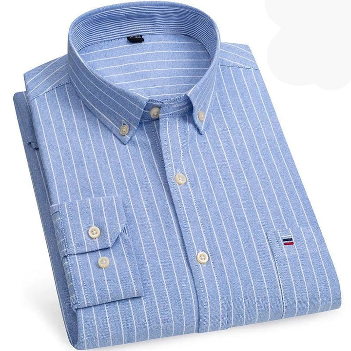 Chemise Oxford en coton, style chic décontracté