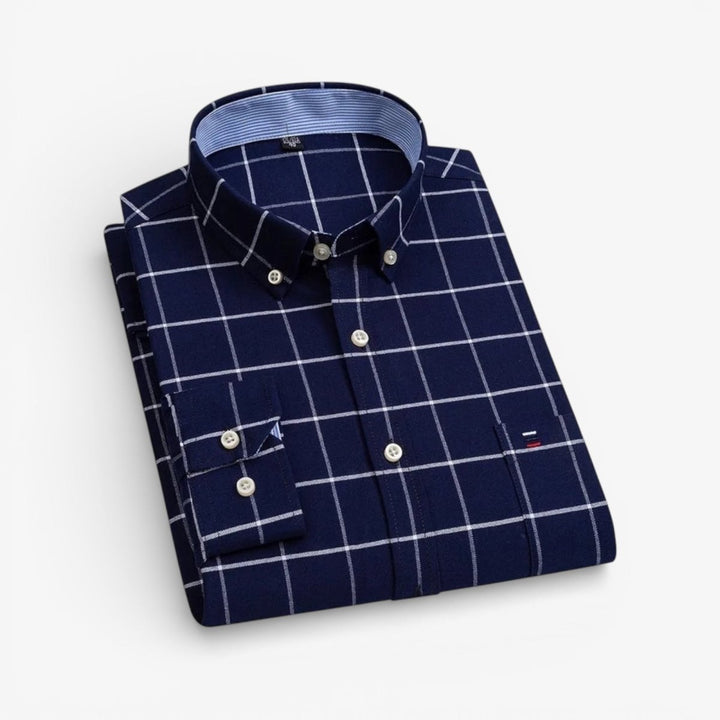 Chemise Oxford en coton, style chic décontracté