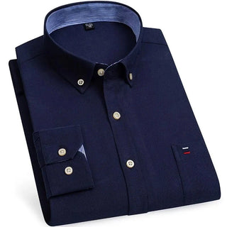 Chemise Oxford en coton, style chic décontracté