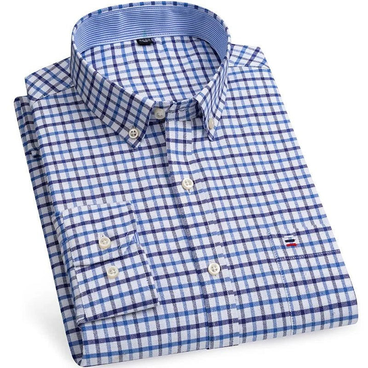 Chemise Oxford en coton, style chic décontracté