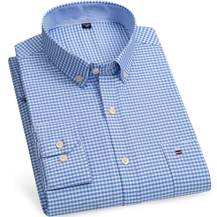 Chemise Oxford en coton, style chic décontracté