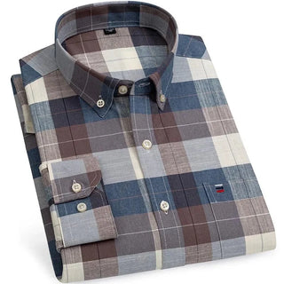 Chemise Oxford en coton, style chic décontracté