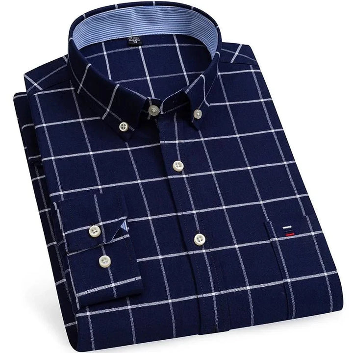 Chemise Oxford en coton, style chic décontracté