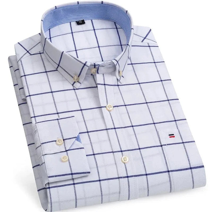 Chemise Oxford en coton, style chic décontracté