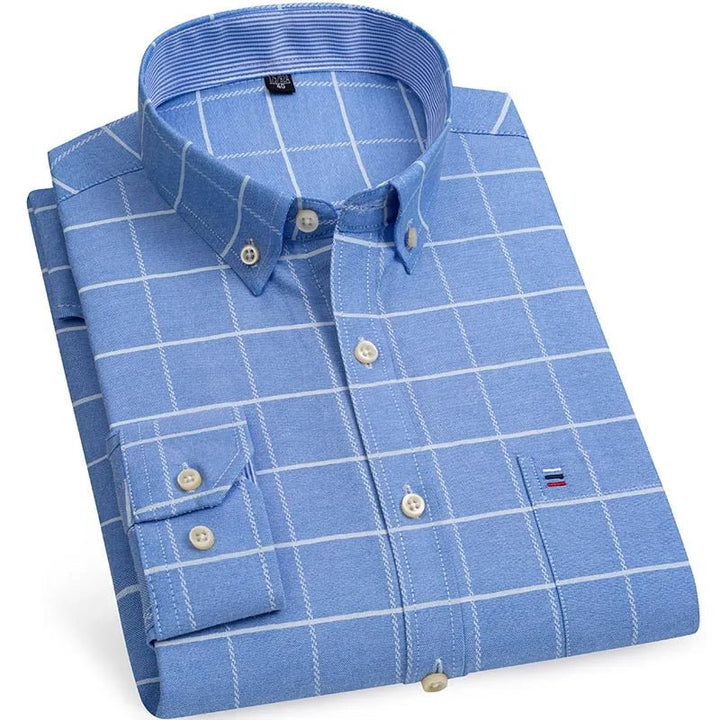Chemise Oxford en coton, style chic décontracté