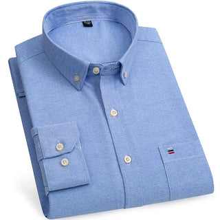 Chemise Oxford en coton, style chic décontracté