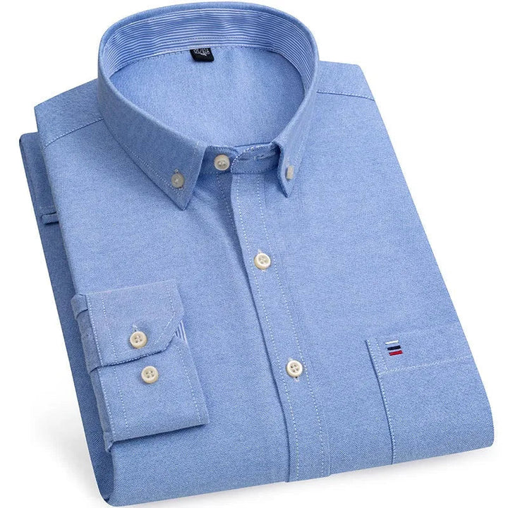 Chemise Oxford en coton, style chic décontracté