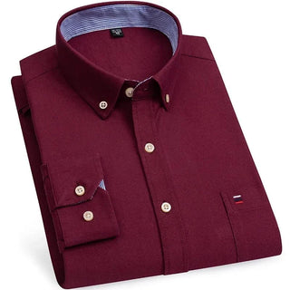 Chemise Oxford en coton, style chic décontracté