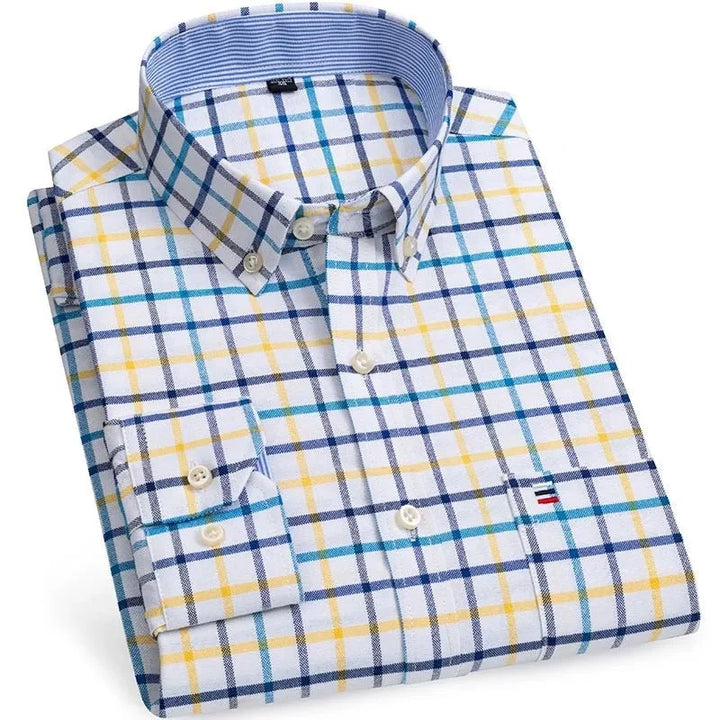 Chemise Oxford en coton, style chic décontracté