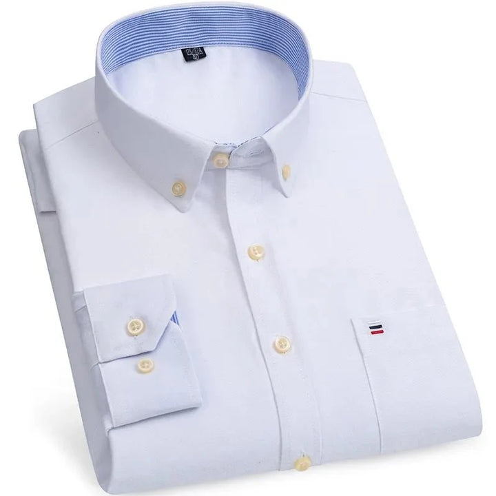 Chemise Oxford en coton, style chic décontracté