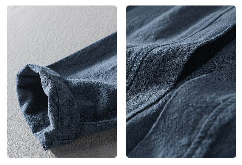 Chemise en lin à manches longues