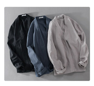 Chemise en lin à manches longues