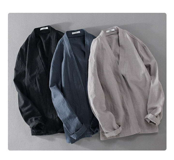 Chemise en lin à manches longues
