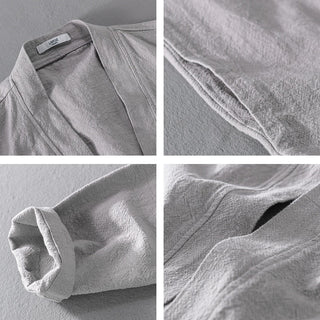 Chemise en lin à manches longues