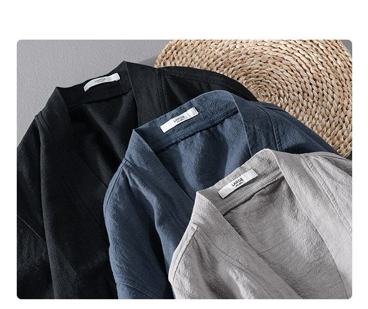 Chemise en lin à manches longues