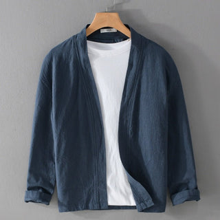 Chemise en lin à manches longues