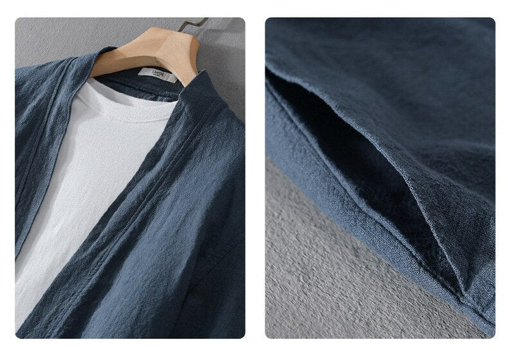 Chemise en lin à manches longues