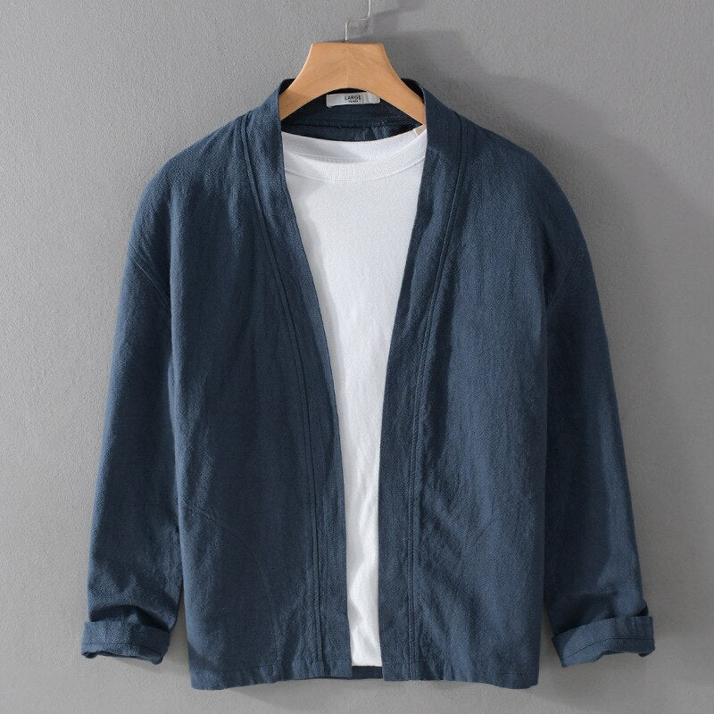 Chemise en lin à manches longues