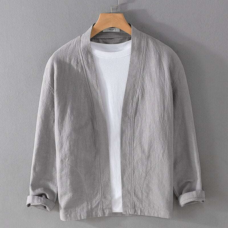 Chemise en lin à manches longues