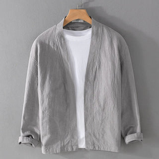 Chemise en lin à manches longues