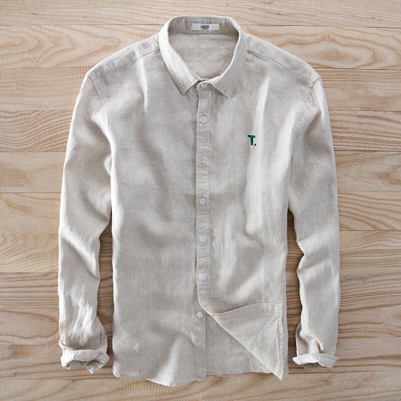 Chemise en coton à manches longues
