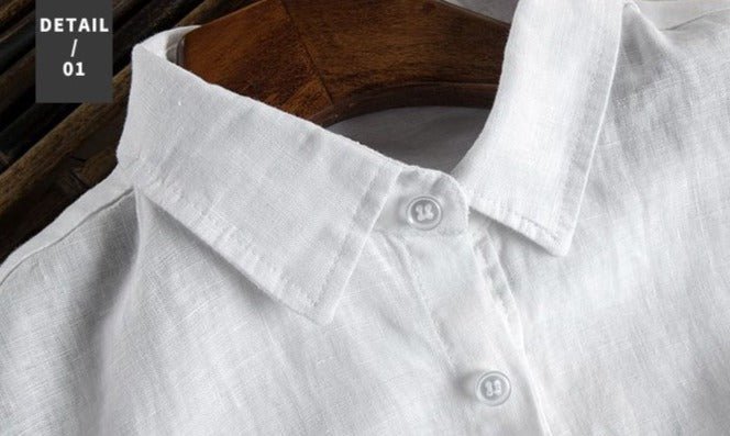 Chemise en coton à manches longues