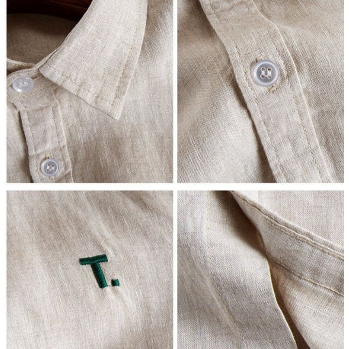 Chemise en coton à manches longues