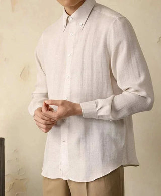 Chemise en coton à col monobloc
