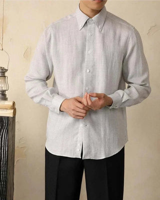 Chemise en coton à col monobloc