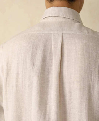 Chemise en coton à col monobloc