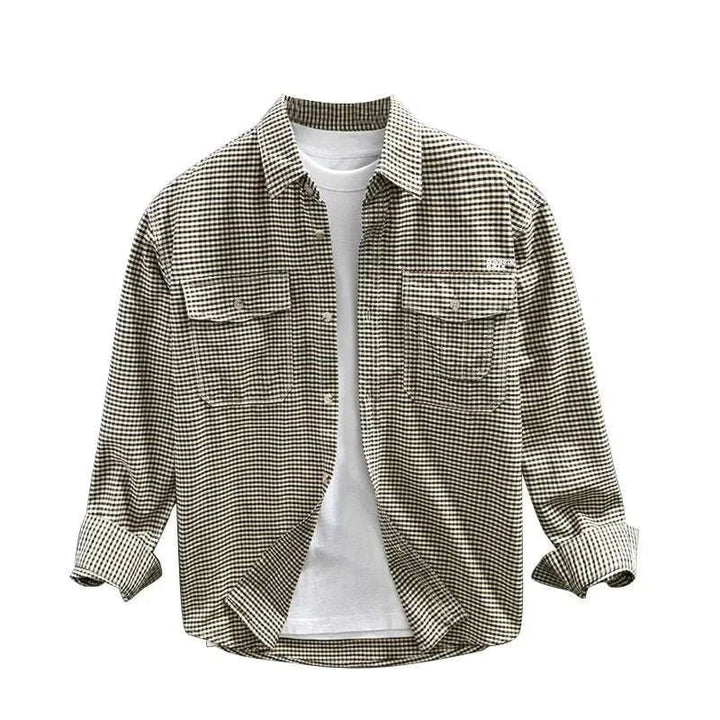 Chemise d’été à carreaux