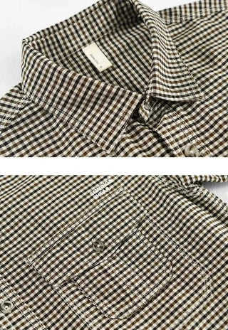 Chemise d’été à carreaux