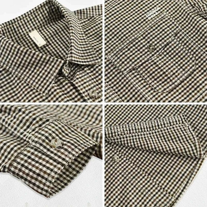 Chemise d’été à carreaux