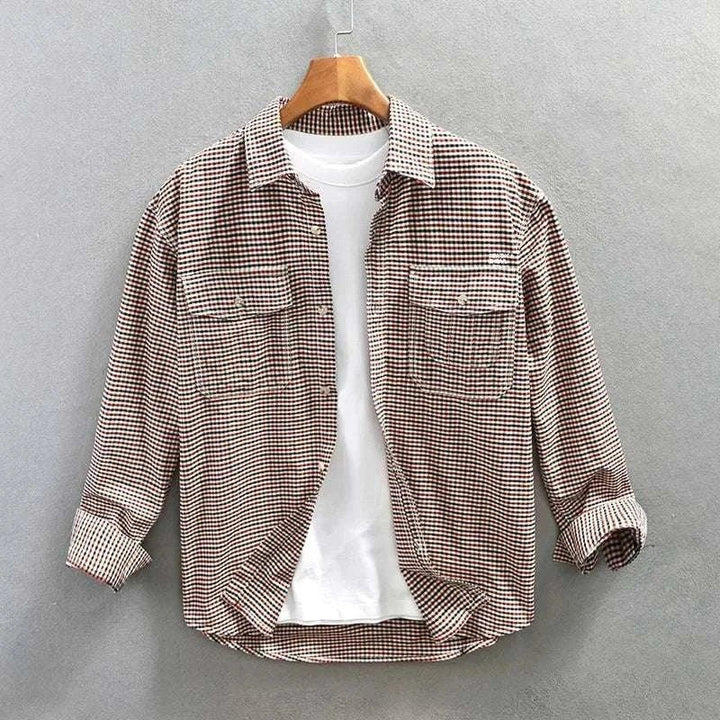 Chemise d’été à carreaux