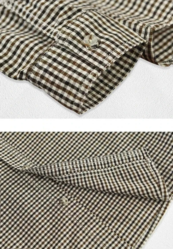 Chemise d’été à carreaux