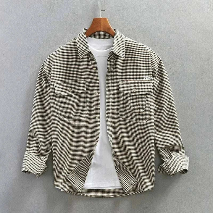 Chemise d’été à carreaux