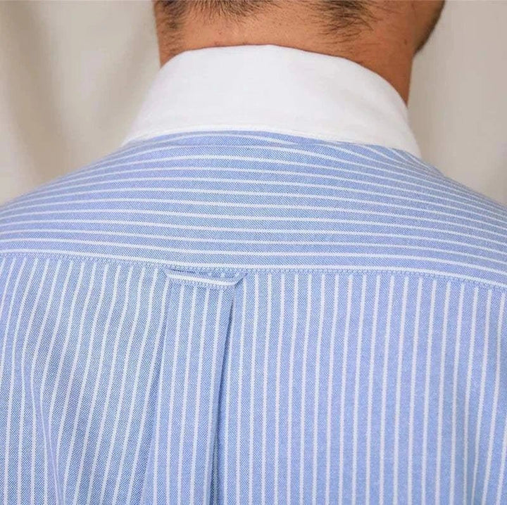 Chemise business rayée en coton