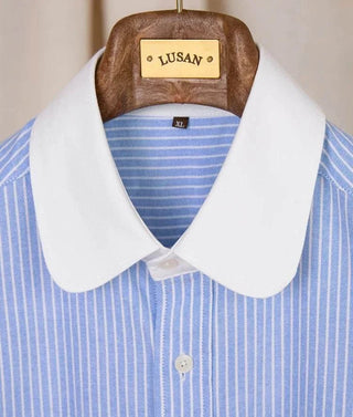 Chemise business rayée en coton