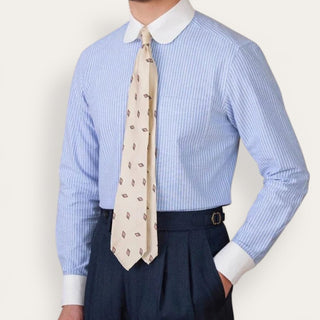 Chemise business rayée en coton