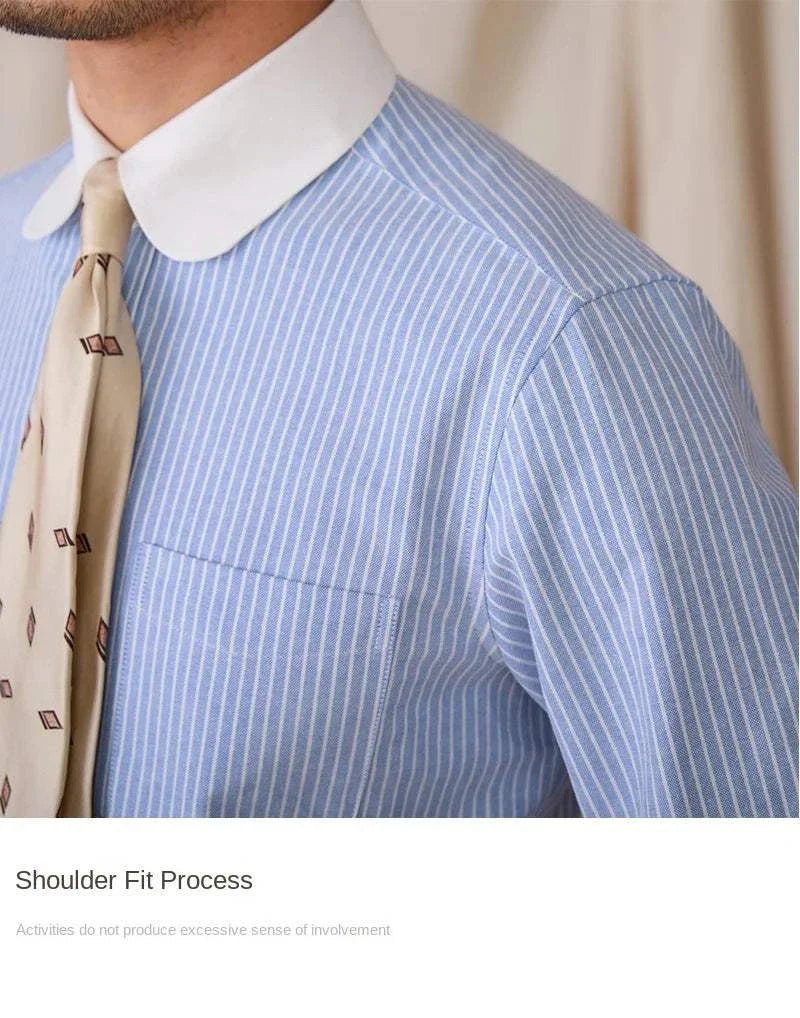 Chemise business rayée en coton
