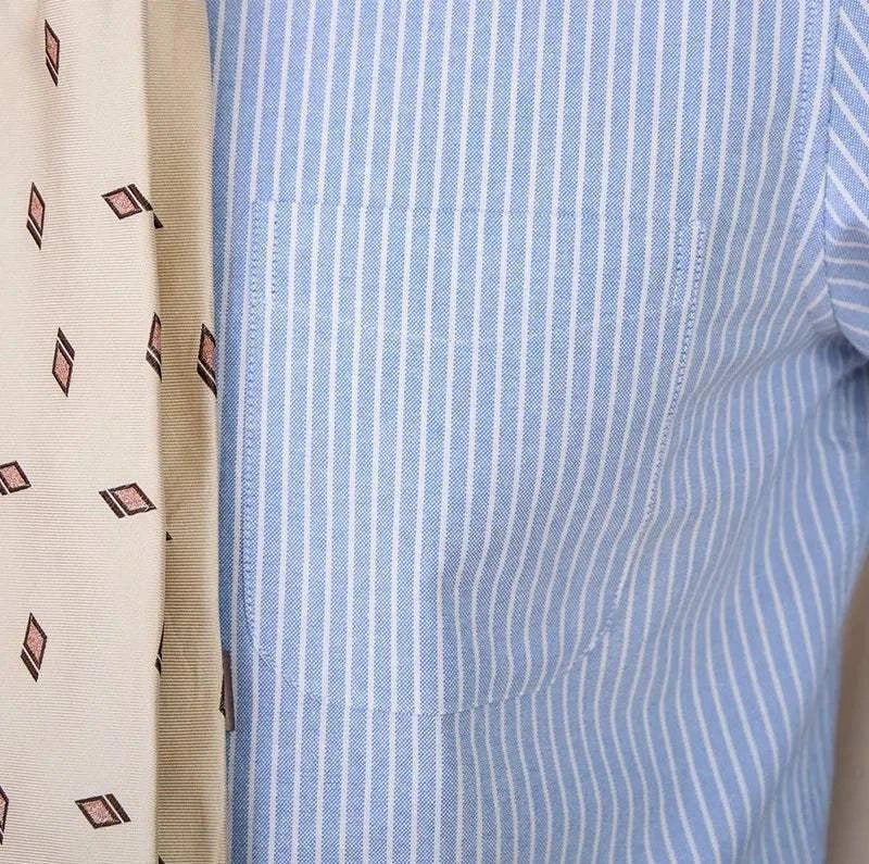 Chemise business rayée en coton