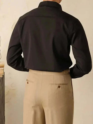 Chemise de smoking délavée pour le bureau