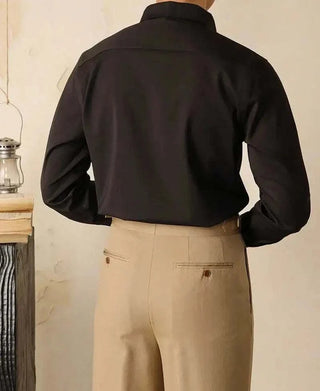 Chemise de smoking délavée pour le bureau