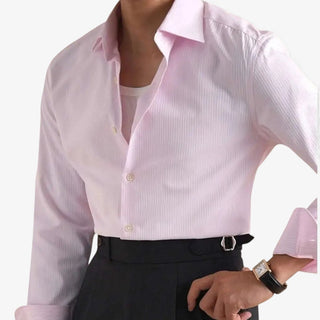 Chemise business unie en coton