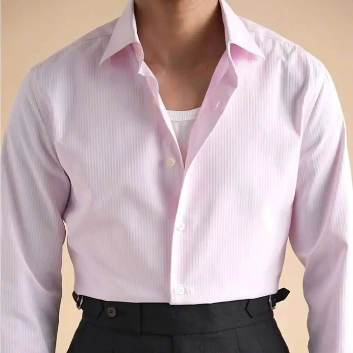 Chemise business unie en coton