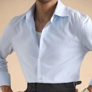 Chemise business unie en coton