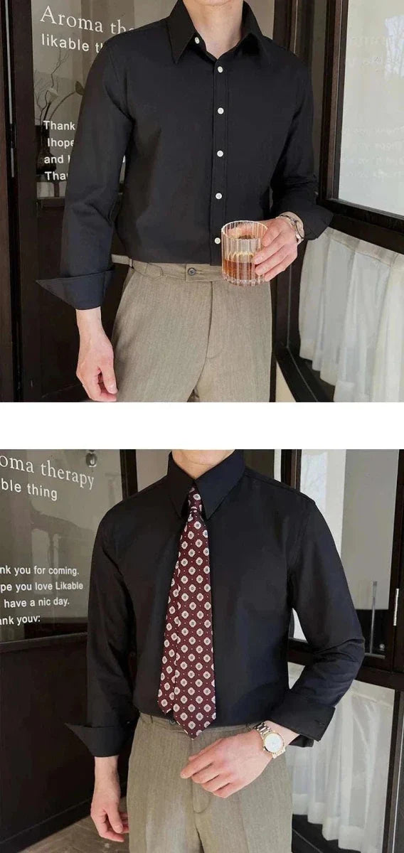 Chemise britannique formelle slim fit