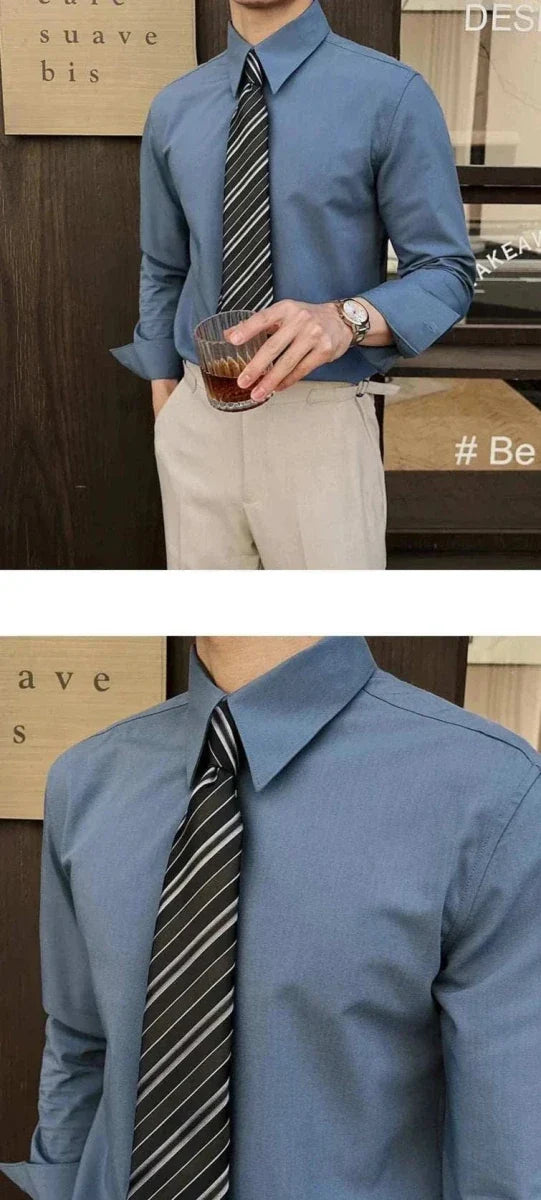 Chemise britannique formelle slim fit